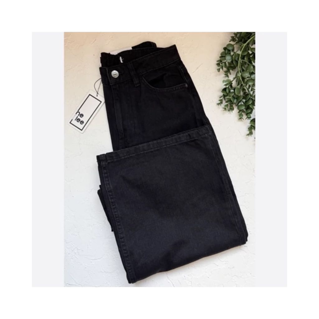 خرید آنلاین شلوار جین زنانه مدل بگ استایل رنگ مشکی