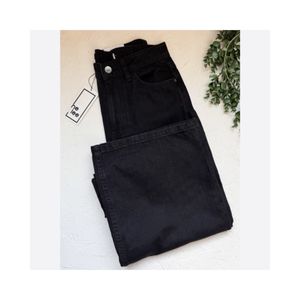 خرید آنلاین شلوار جین زنانه مدل بگ استایل رنگ مشکی