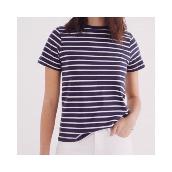 تیشرت راه راه زنانه اورسایز یقه گرد اسپیرینگ فیلد spring