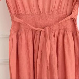 قیمت پیراهن ساحلی زنانه ماکسی لباس هندی نخی آستین کوتاه سلن