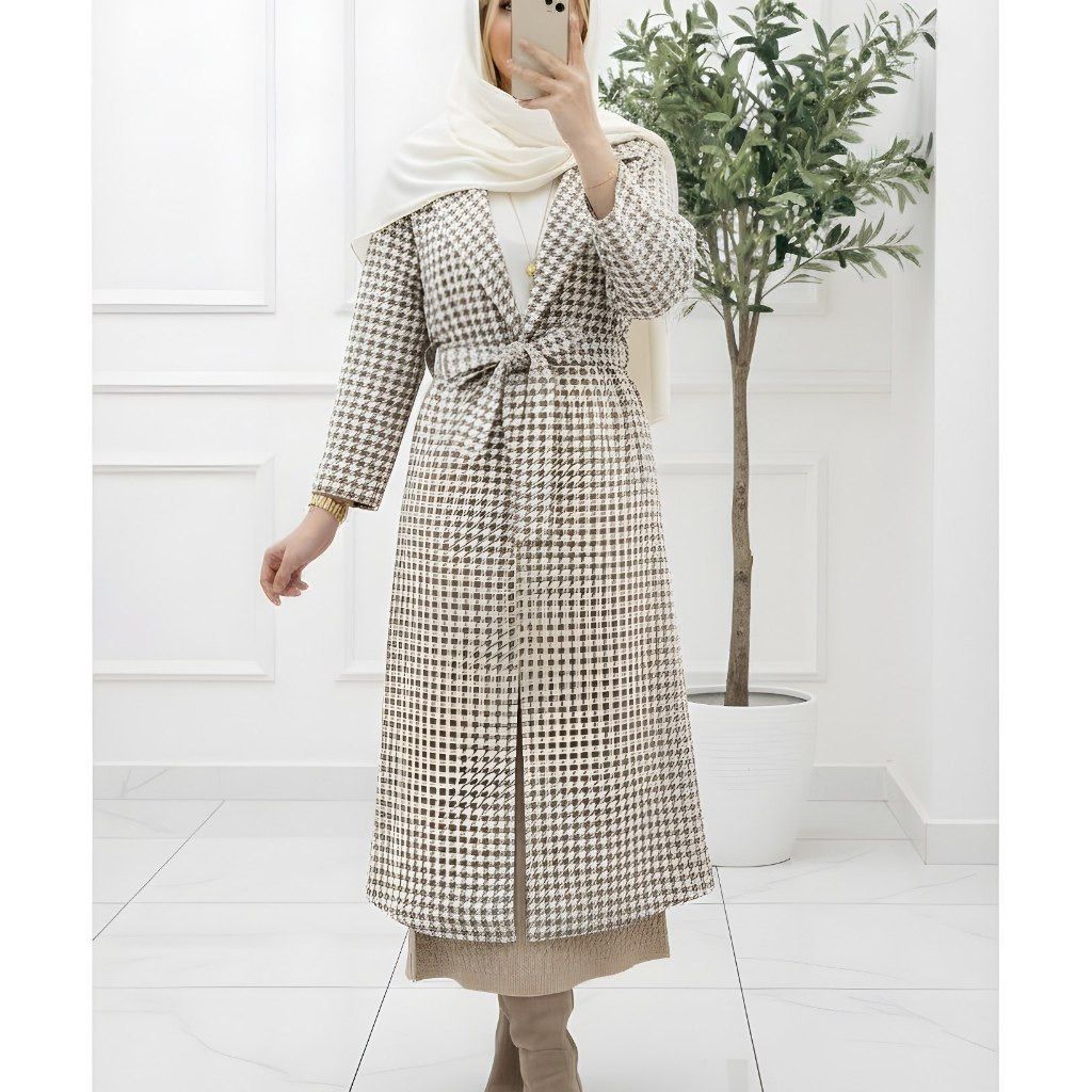 خرید انلاین مانتو بلند زنانه  طرح ریحانه