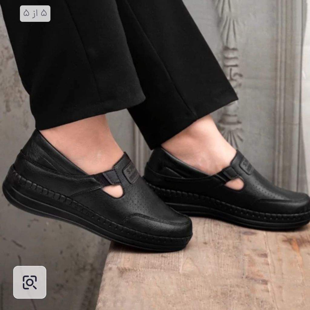 مشخصات کفش طبی زنانه اداری درمان خارپاشنه کمر درد و زانو درد دور دوخت