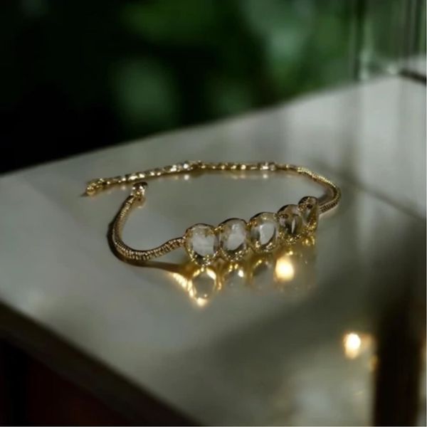 دستبند تنیسی جواهری  نگین درشت