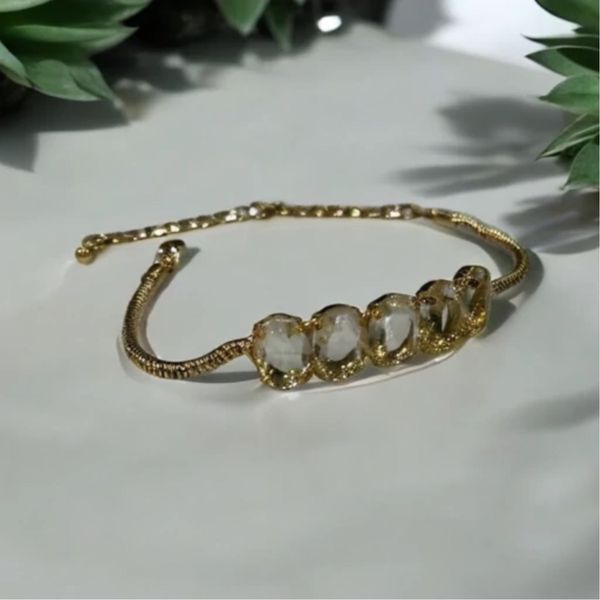 دستبند تنیسی جواهری  نگین درشت