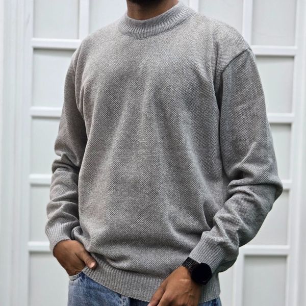پلیور بافت مردانه رنگی با طراحی مینیمال انتخابی خاص برای آقایان خوش پوش