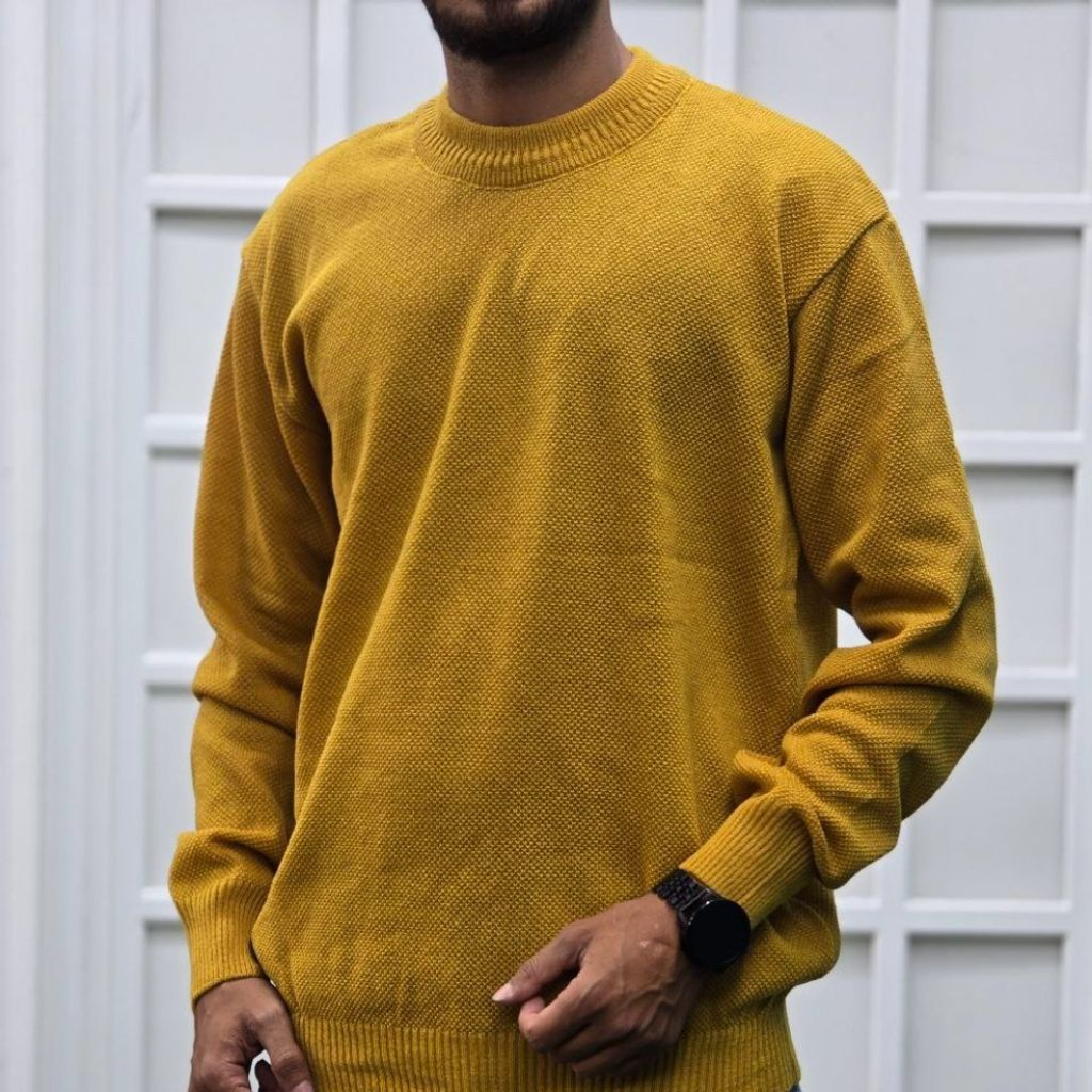 مشخصات پلیور بافت مردانه رنگی با طراحی مینیمال انتخابی خاص برای آقایان خوش پوش