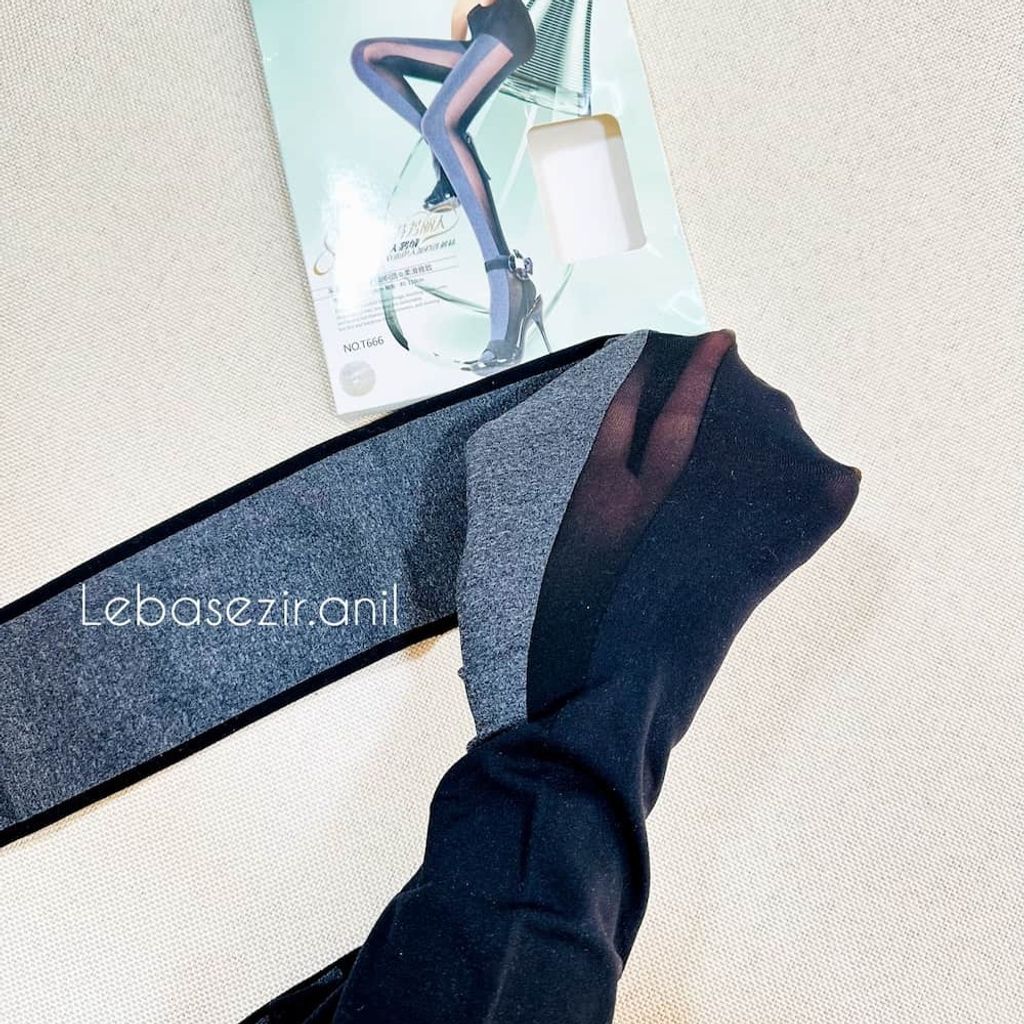 خرید آنلاین جوراب شلواری زنانه دورنگ وارداتی بادکنکی پاره نشو