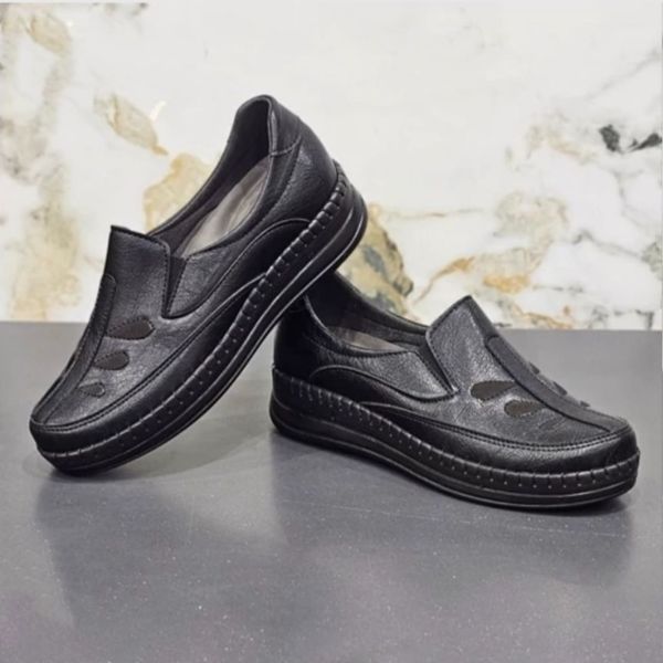 کفش زنانه طبی یلدا دور دوخت (همراه با کفی طبی و خارپاشنه )