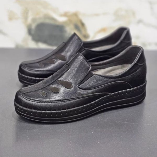 کفش زنانه طبی یلدا دور دوخت (همراه با کفی طبی و خارپاشنه )