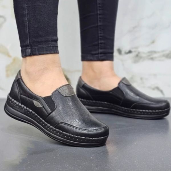 کفش زنانه طبی جیران  دست دوز (همراه با کفی طبی خارپاشنه)