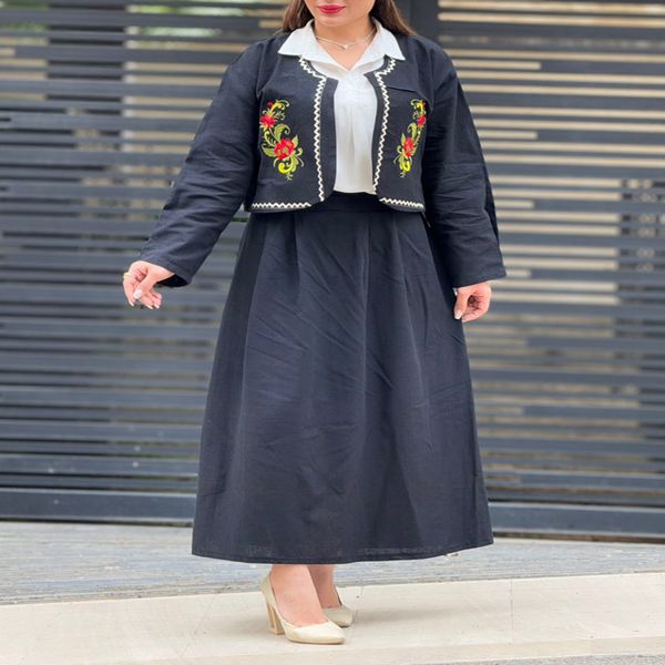 کت دامن لنین گلدوزی 852