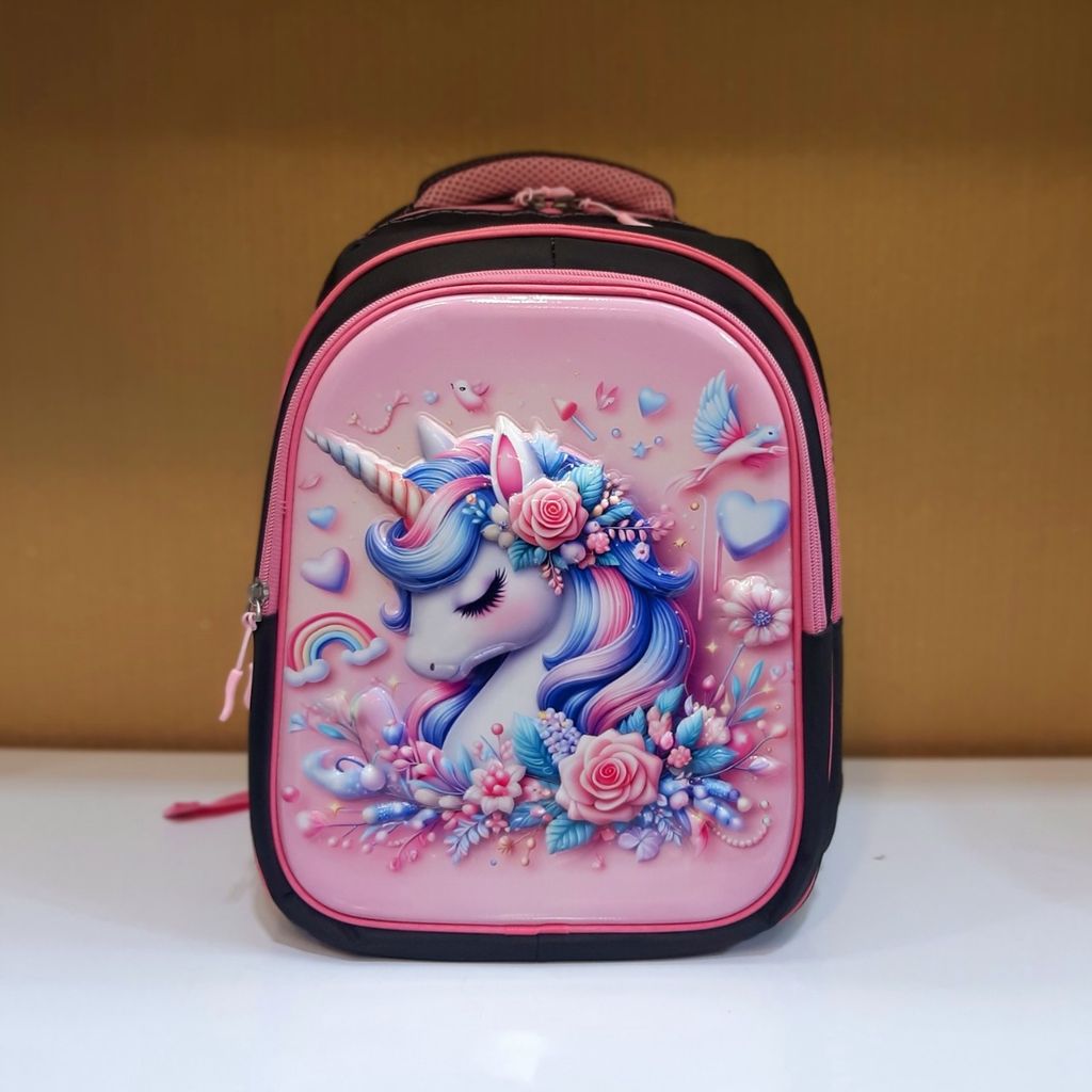 قیمت ارزان کوله پشتی یونیکورن تک شاخ 3بعدی