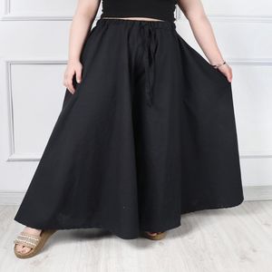 خرید اینترنتی قیمت دامن شلواری لینن پلاس سایز(1397) 6941