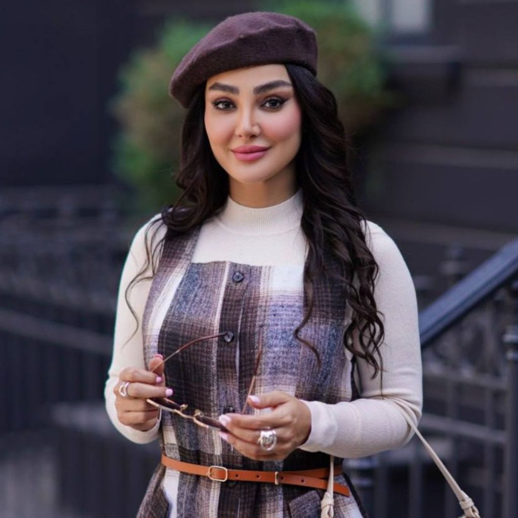 فروش اینترنتی سارافون چهارخونه پشمی غزل