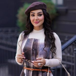 فروش اینترنتی سارافون چهارخونه پشمی غزل