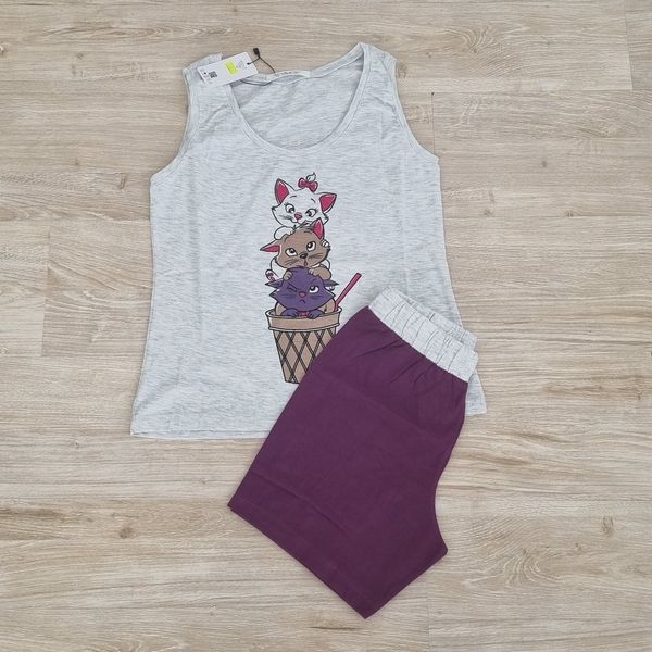 تاپ و شلوارک زنانه سایز لارج و ایکس لارج رنگی نخ پنبه