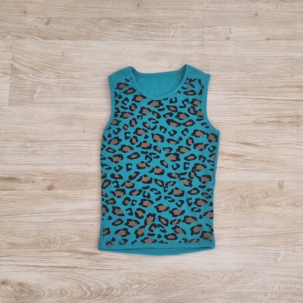 قیمت تاپ کبریتی پلنگی زنانه فری سایز، فول کش، رنگبندی خاص و جذاب