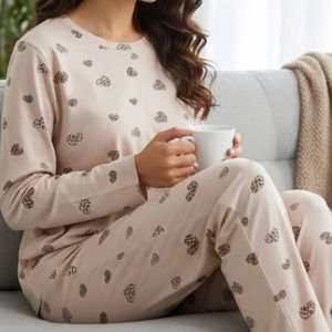 مشخصات ست بلوز و شلوار زنانه قلب پلنگی