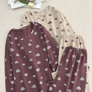 خرید انلاین ست بلوز و شلوار زنانه قلب پلنگی