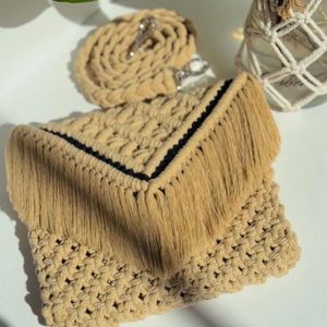 کیف مکرومه بافی مدل اسو