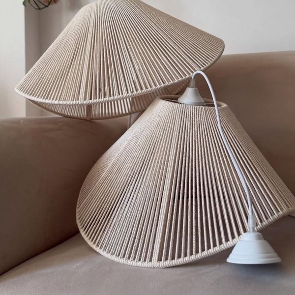 لوستر کلاهی مکرومه بافی