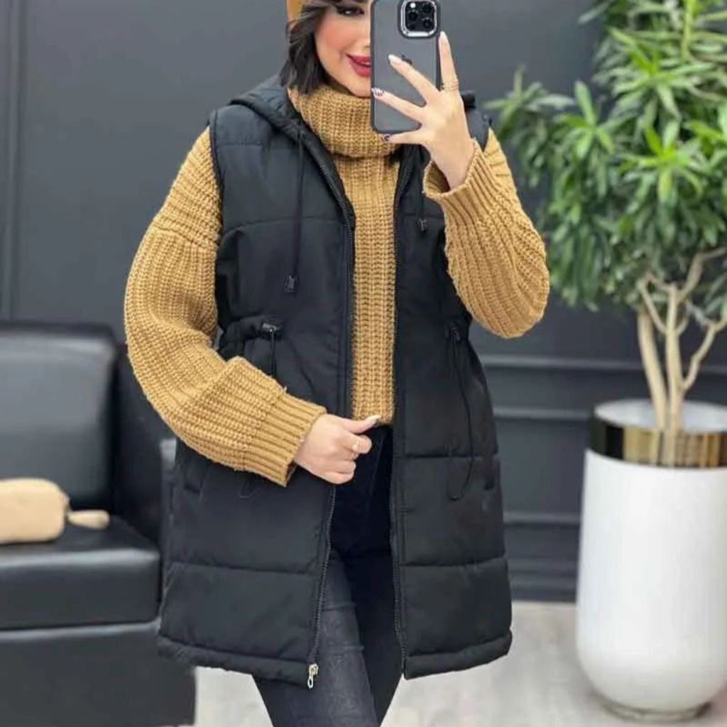 فروش اینترنتی پافر زنانه طرح کمرگت