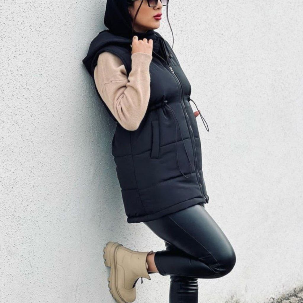 مشخصات پافر زنانه طرح کمرگت