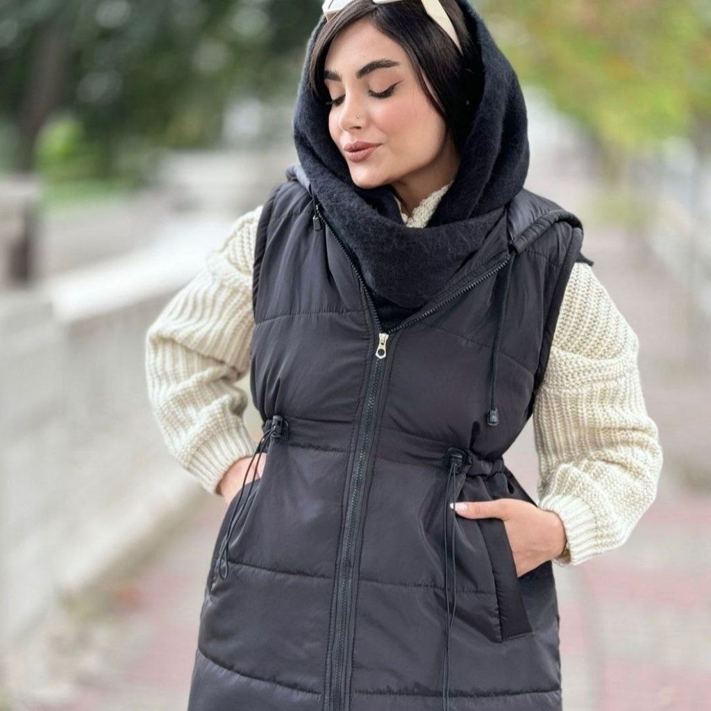 خرید آنلاین پافر زنانه طرح کمرگت