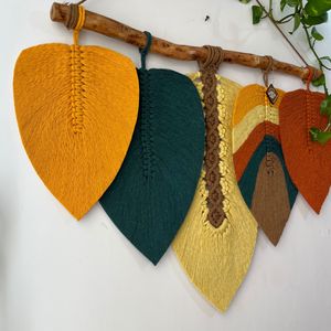 قیمت دیوارکوب اویز مکرومه طرح خورشید