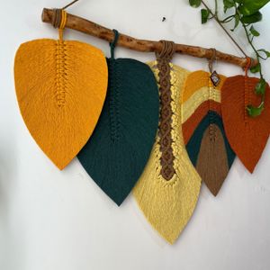 دیوارکوب اویز مکرومه طرح خورشید