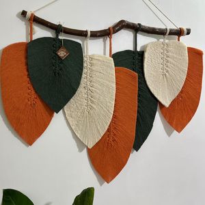 فروش اینترنتی دیواراویز برگ مکرومه بافی ترند ارت بیوتی 