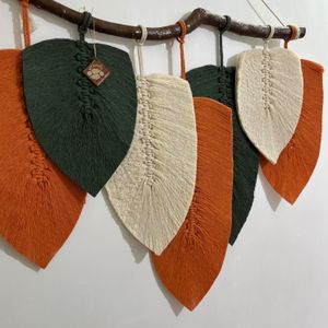 مشخصات دیواراویز برگ مکرومه بافی ترند ارت بیوتی 