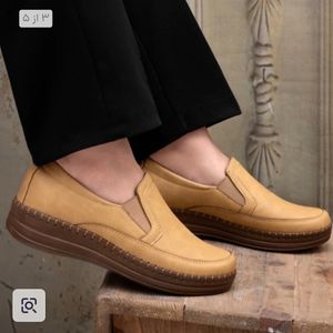 کفش زنانه طبی اداری دور دوخت زیره پیو کفی طبی و خارپاشنه