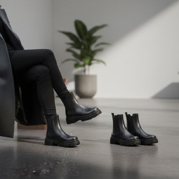 نیم بوت زنانه چلسی دوطرف کش