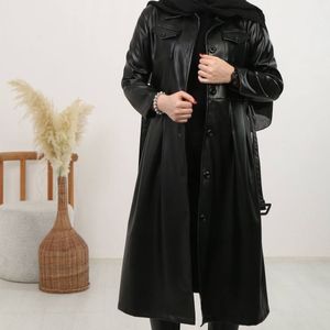 قیمت ارزان پالتوی چرم بلند با کیفیت