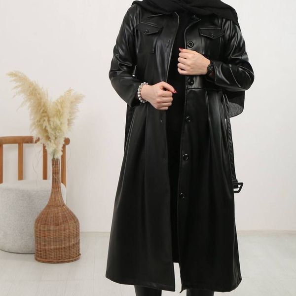 پالتوی چرم بلند با کیفیت