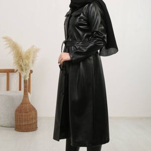 پالتوی چرم بلند با کیفیت