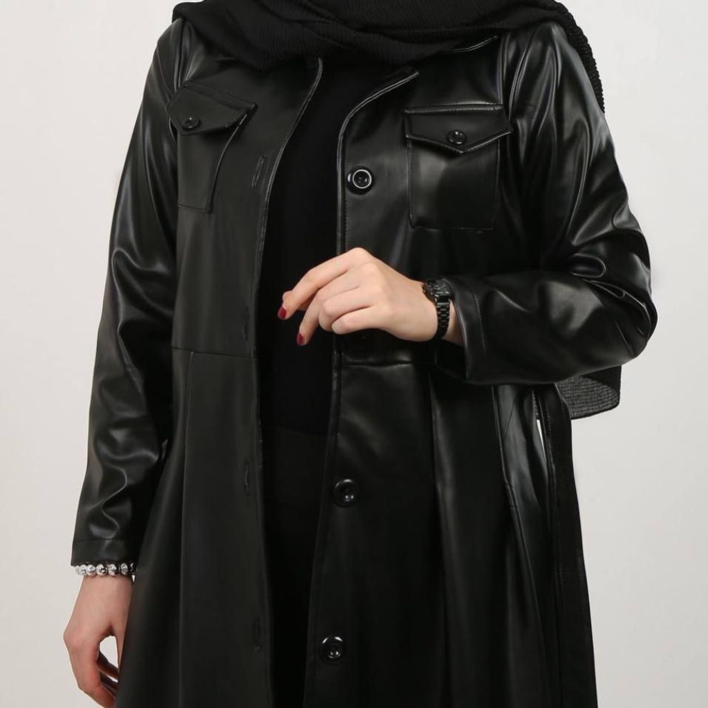 قیمت ارزان پالتوی چرم بلند با کیفیت