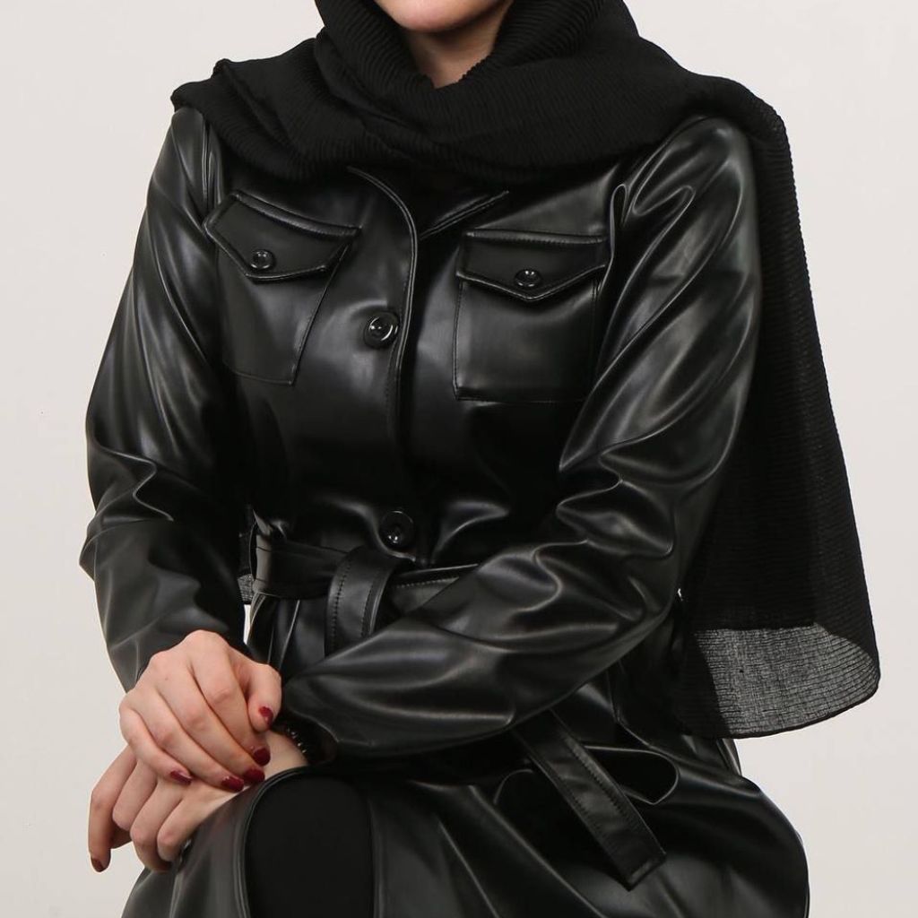 خرید انلاین پالتوی چرم بلند با کیفیت