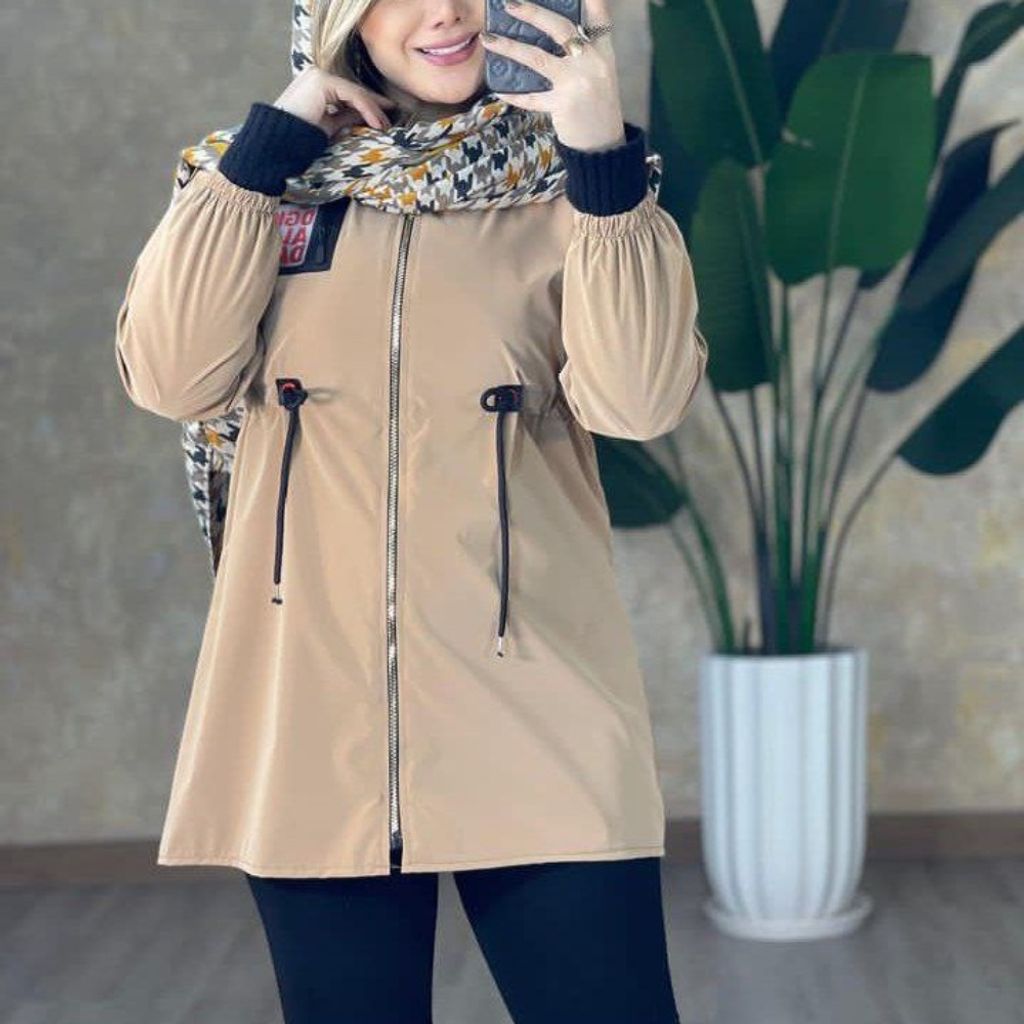 خرید اینترنتی کاپشن زنانه استیکری