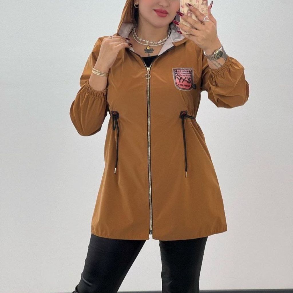 خرید اینترنتی کاپشن زنانه استیکری