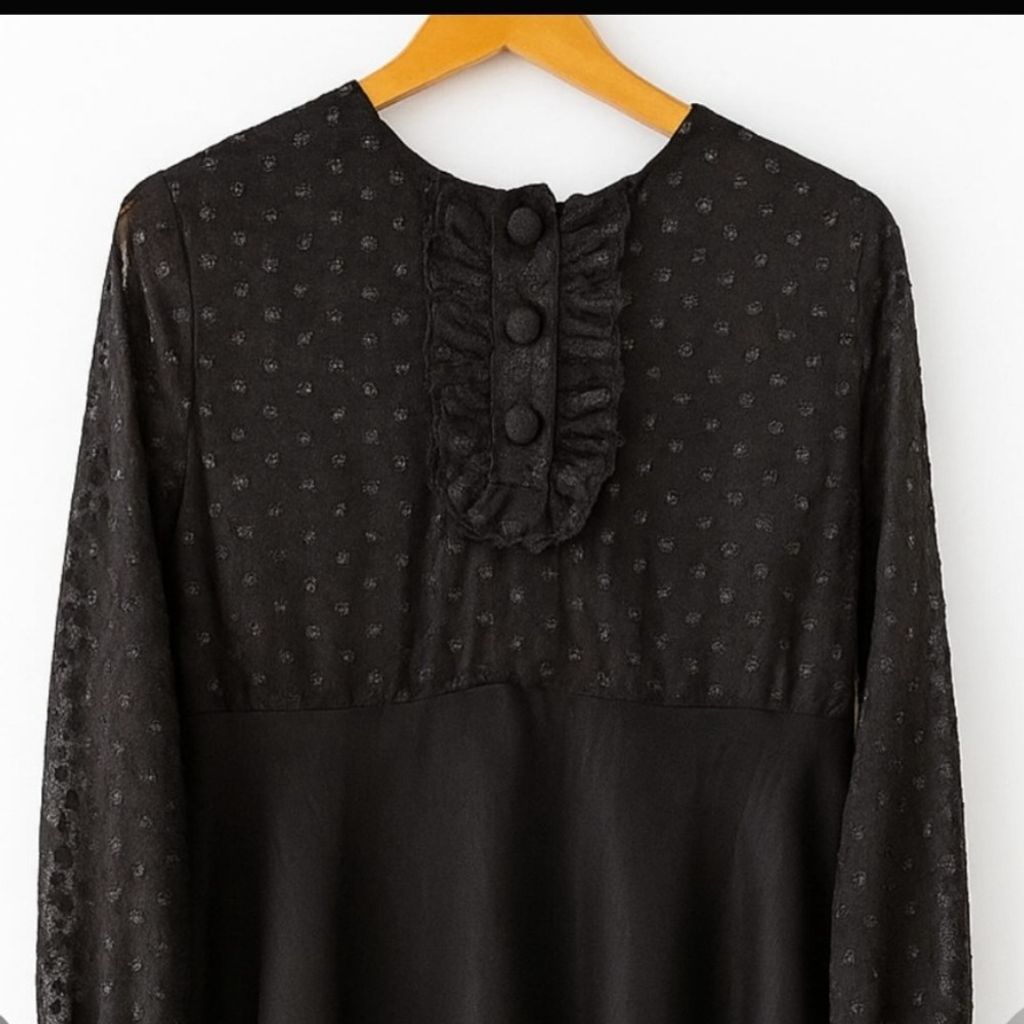 قیمت پیراهن زنانه مشکی ، بالاتنه خامه دوزی