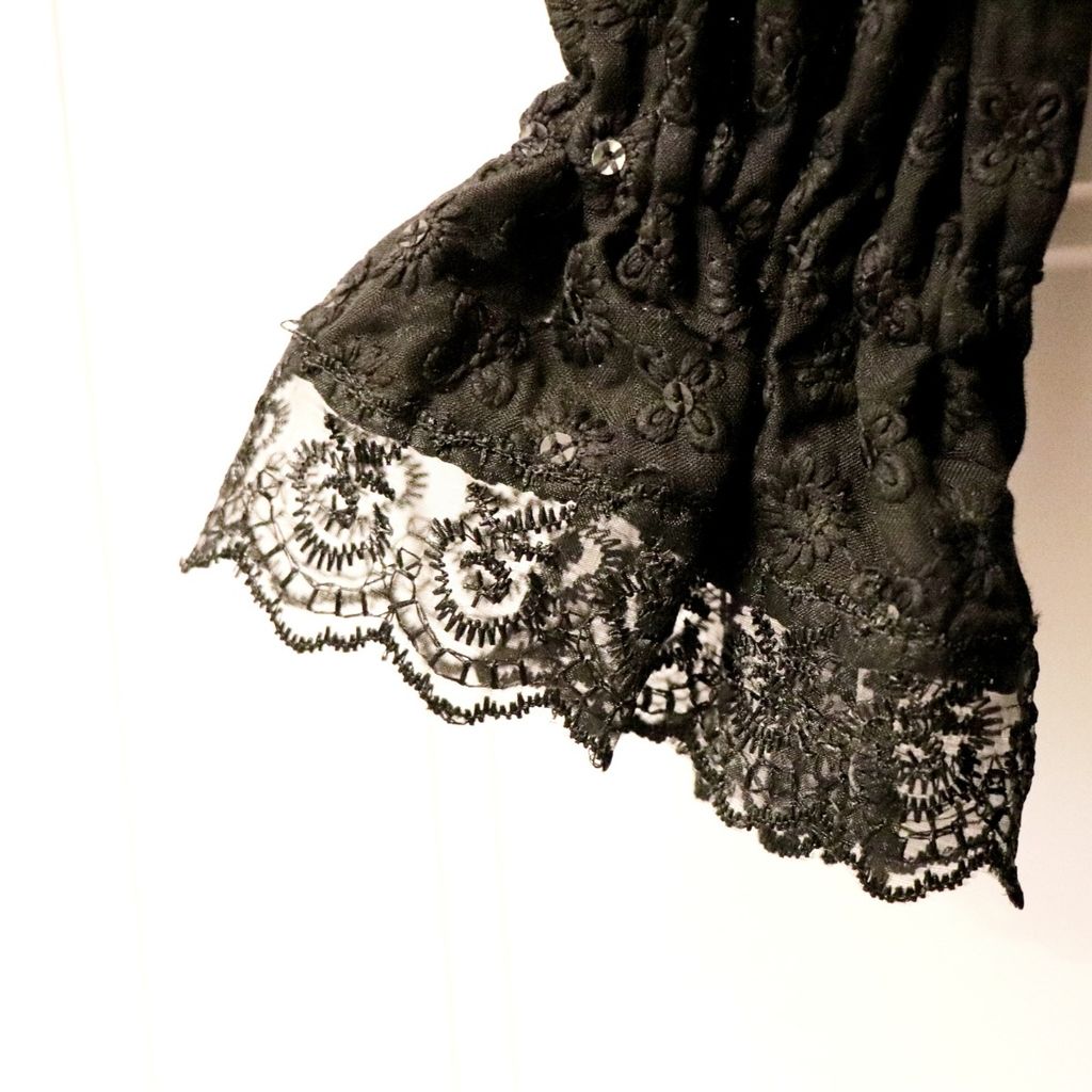 قیمت ارزان پیراهن زنانه مشکی ، بالاتنه خامه دوزی