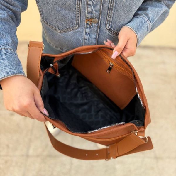 کیف دوشی چرمی دخترانه و زنانه مدل سیشل