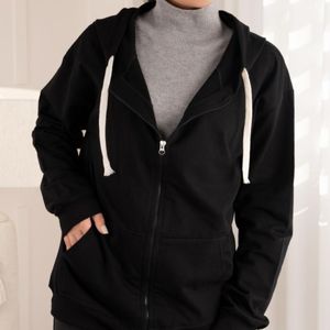 خرید آنلاین سویشرت دورس ساده مشکی پاد