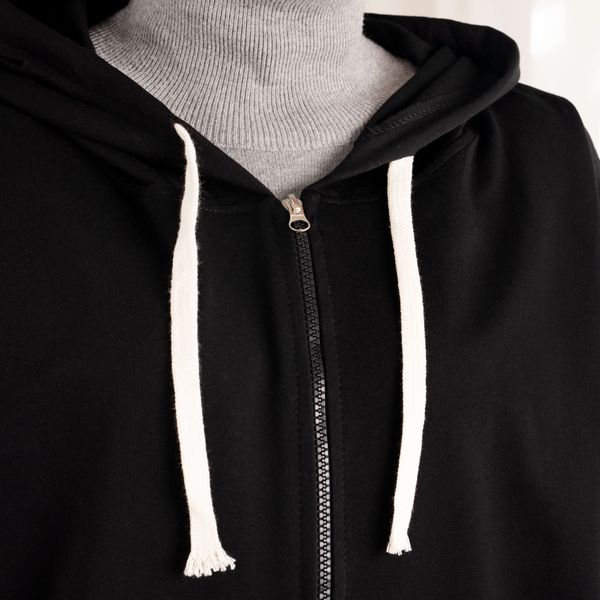 سویشرت دورس ساده مشکی پاد