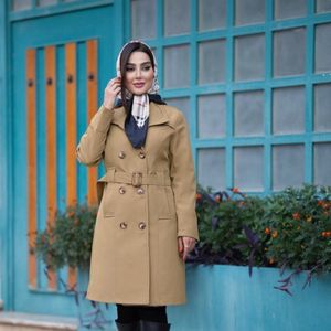 بارونی آستردار آیناز تا سایز 52 کرم