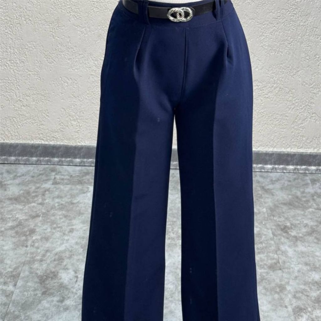 فروش اینترنتی شلوار بگ مازراتی سرمه ای