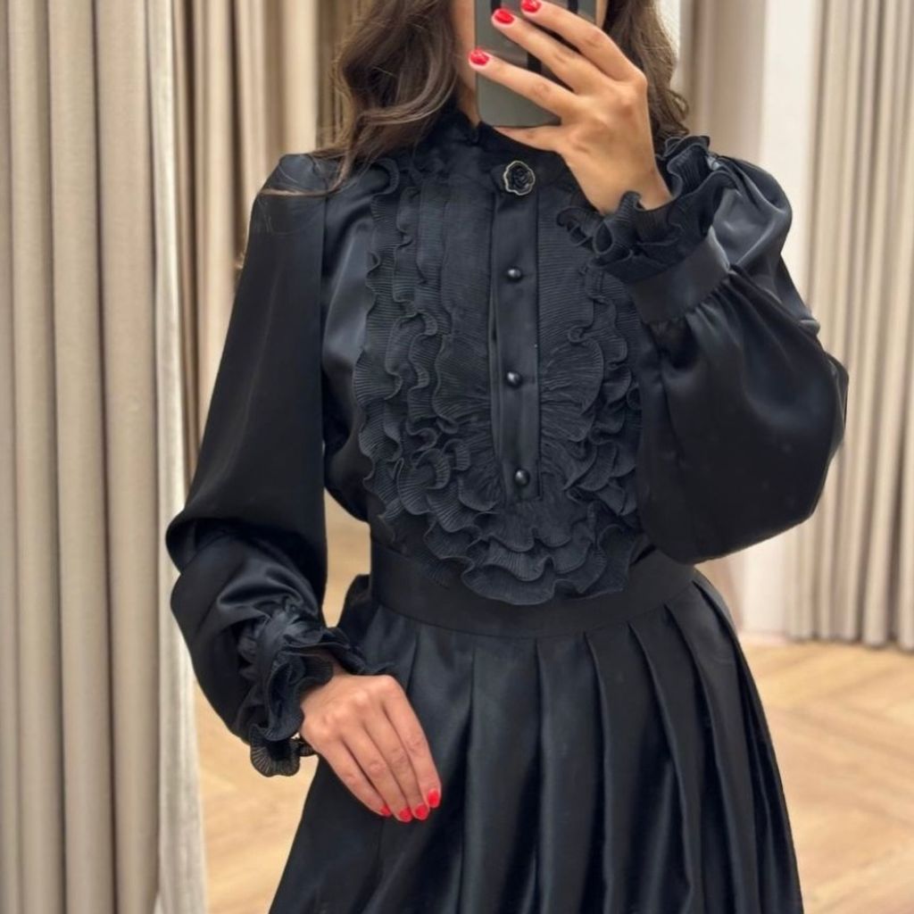 خرید آنلاین شومیز مجلسی زنانه مدل نیلوفر