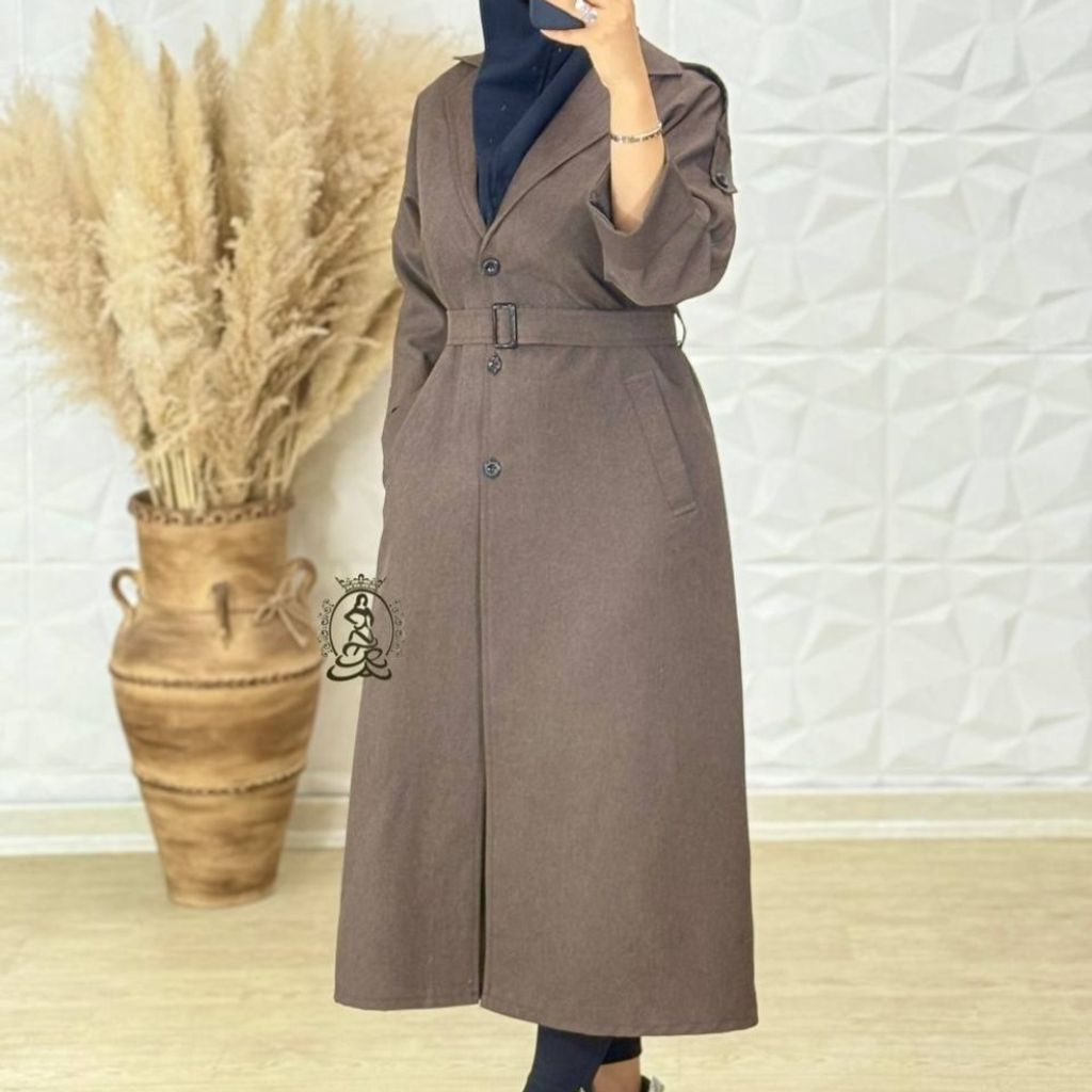 خرید آنلاین مانتو دانشجویی کمربنددار